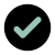 Tick mark in a black circle